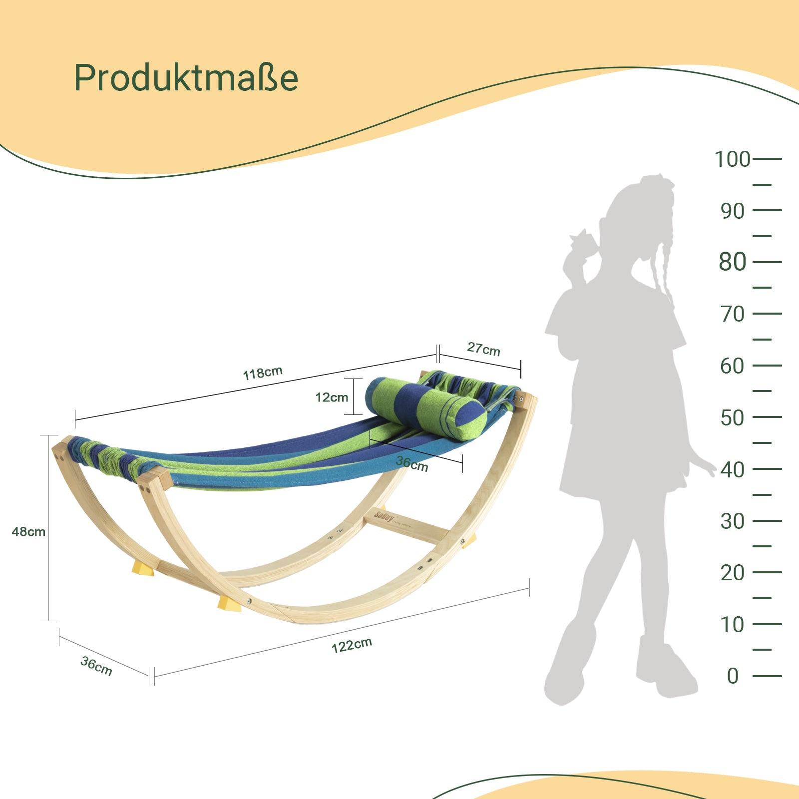 SoBuy | Hamac balançoire pour enfants | Fauteuil pour enfants | Balançoire pour enfants | KMB16-J