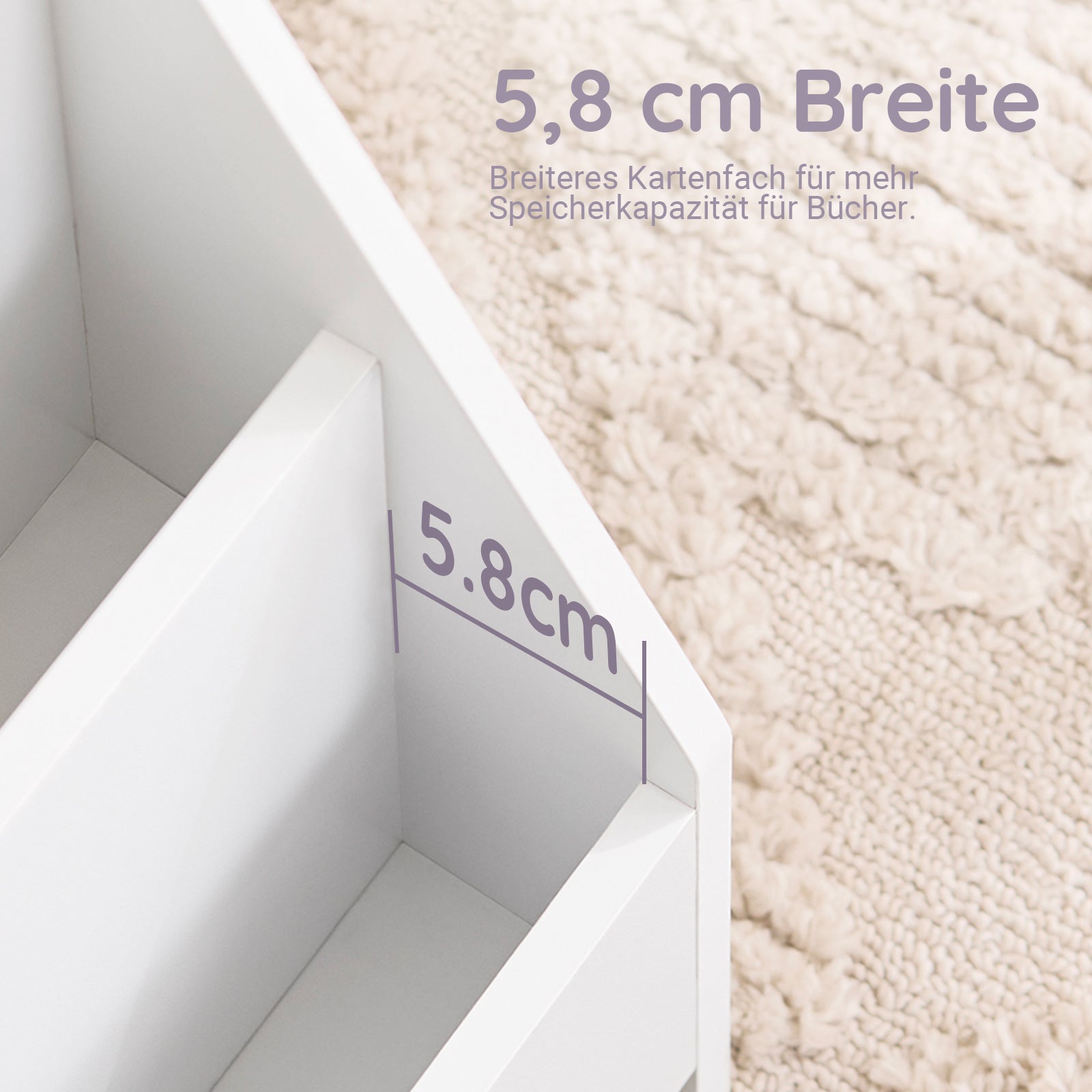 SoBuy | Étagère à livres pour enfants | Blanc | 70x60x30cm | KMB32-K-W