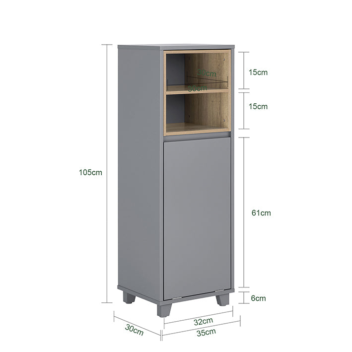 SoBuy | Armoire à linge avec sac à linge pliable | Collecteur de linge | Coffre à linge | BZR146-DG