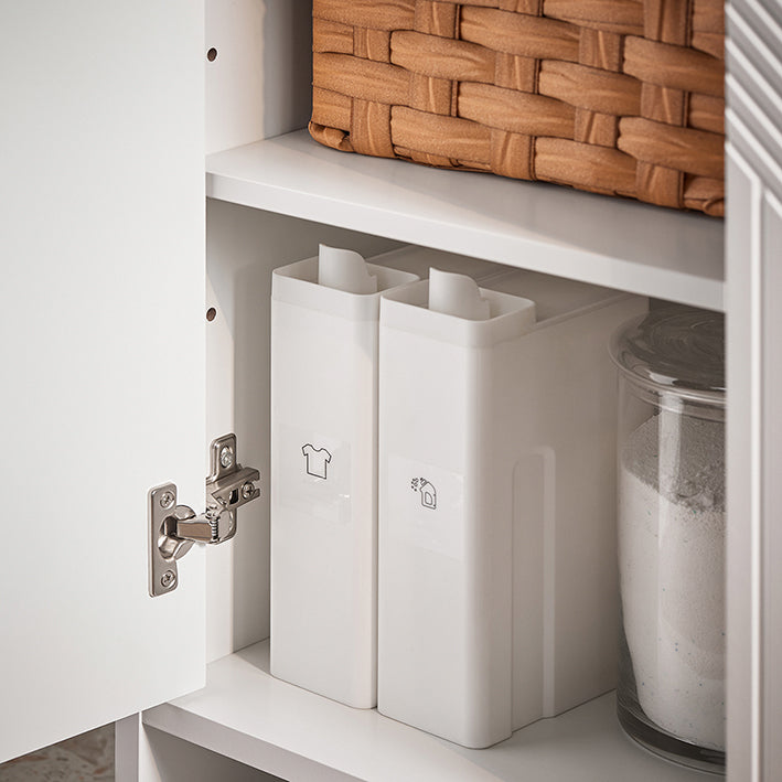 SoBuy | Meuble-lavabo | Armoire de salle de bain | Meuble de salle de bain blanc | BZR157-W