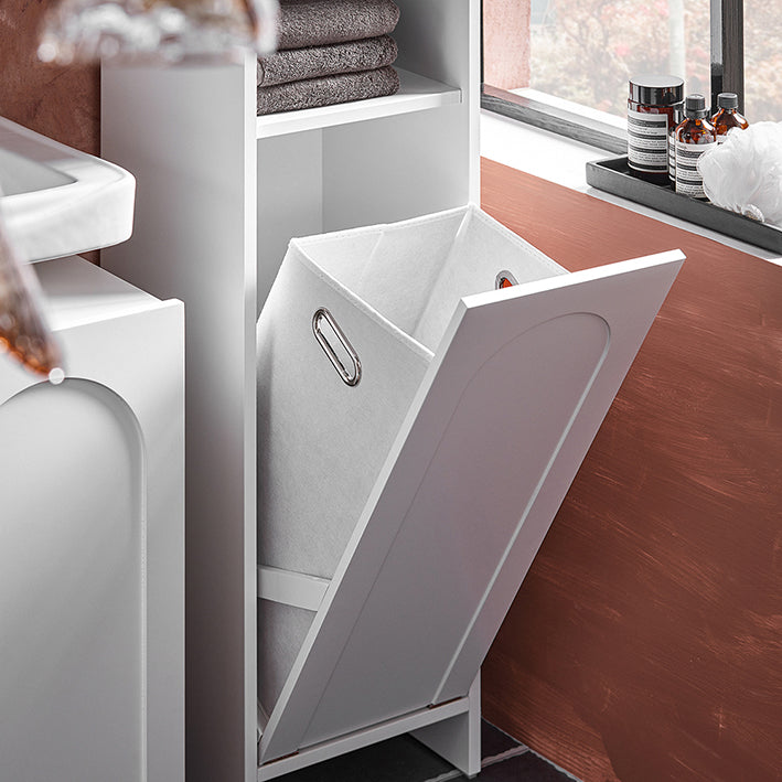 SoBuy | Armoire à linge avec sac à linge pliable | Panier à linge | BZR161-W