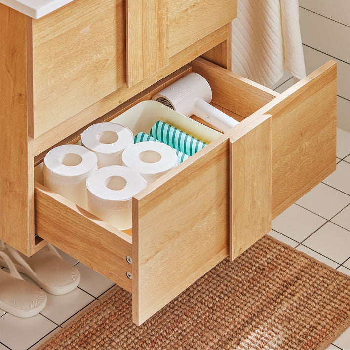 SoBuy | Mobile sottolavabo | Lavabo Naturale | Base con lavabo | BZR172-N