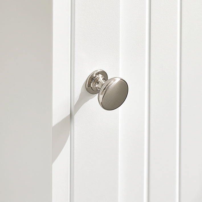 SoBuy | Meuble de salle de bain avec porte-rouleau de papier toilette | Meuble de salle de bain étroit | Buffet | BZR189-W