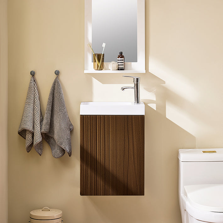 Prevendita | SoBuy | Mobile sottolavabo | Mobile lavabo | Mobile da bagno Marrone | BZR196-BR