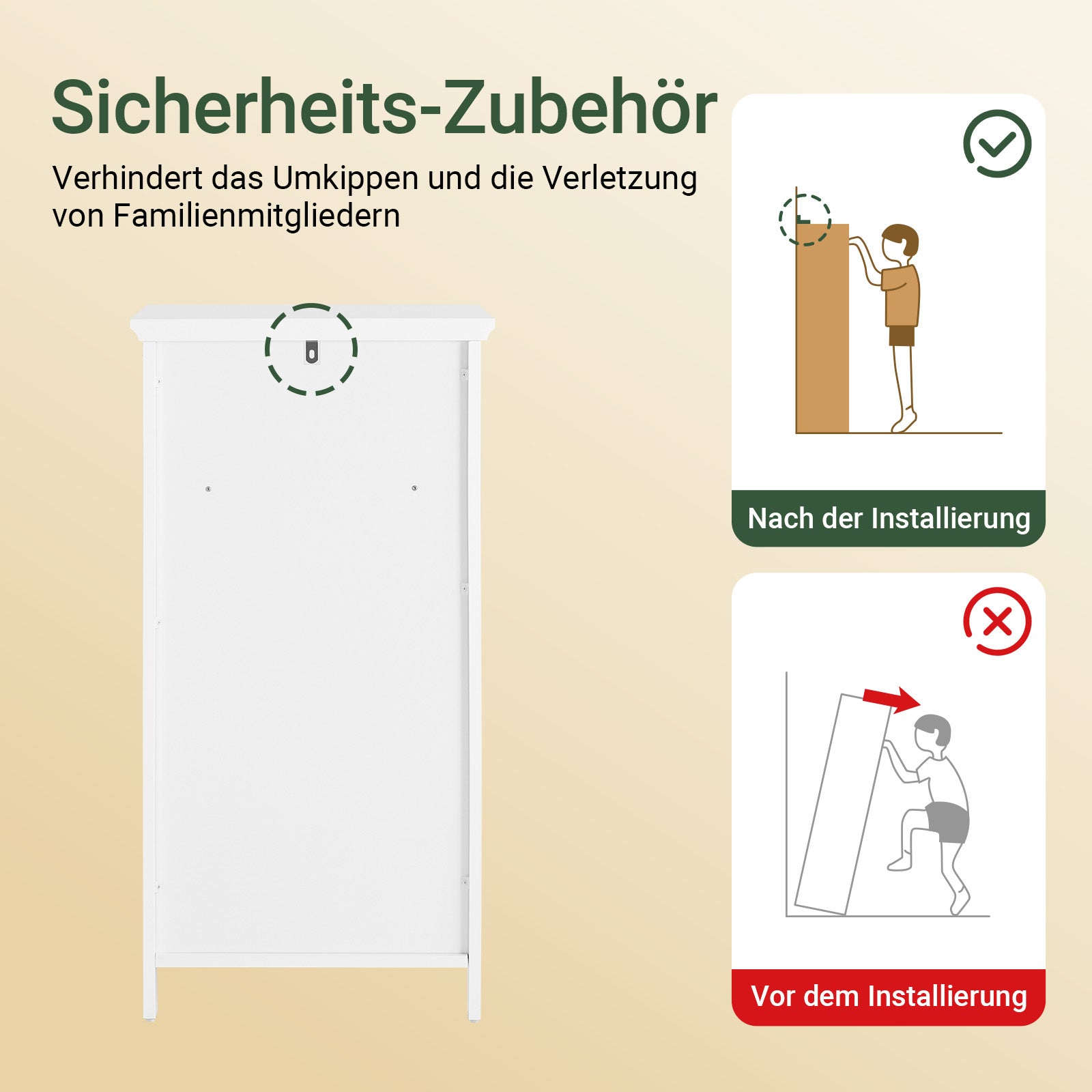 SoBuy | Badezimmerschrank | mit Wäschekorb & Offenem Fach | Wäschesammler | Weiß | BZR211-W