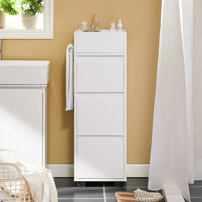 SoBuy | Armoire de salle de bain | Commode de salle de bain | Meuble haut Blanc | BZR29-W