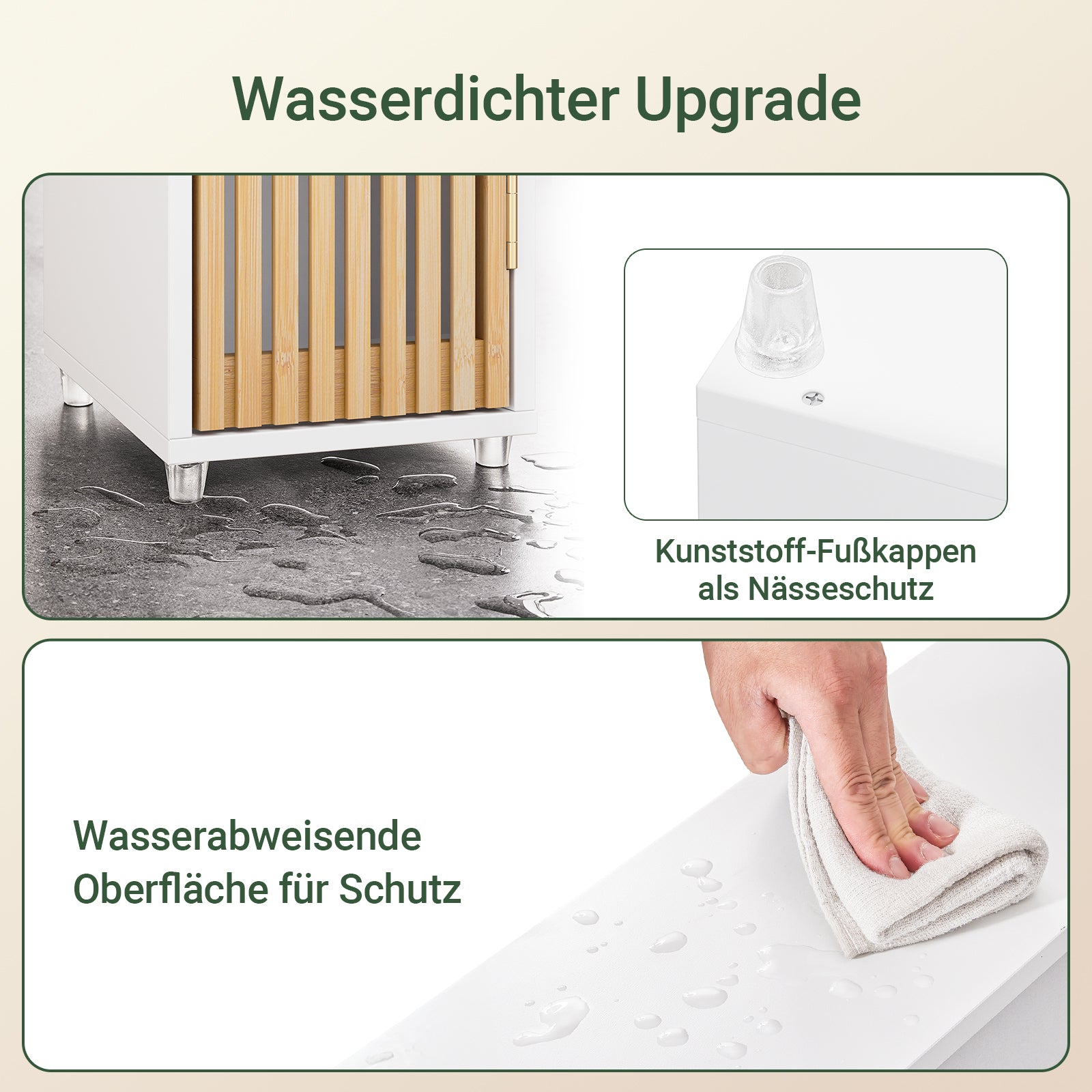 SoBuy Mobile a colonna da bagno con ripiani regolabili | stretto Bianco 20x180x20cm BZR34-BW