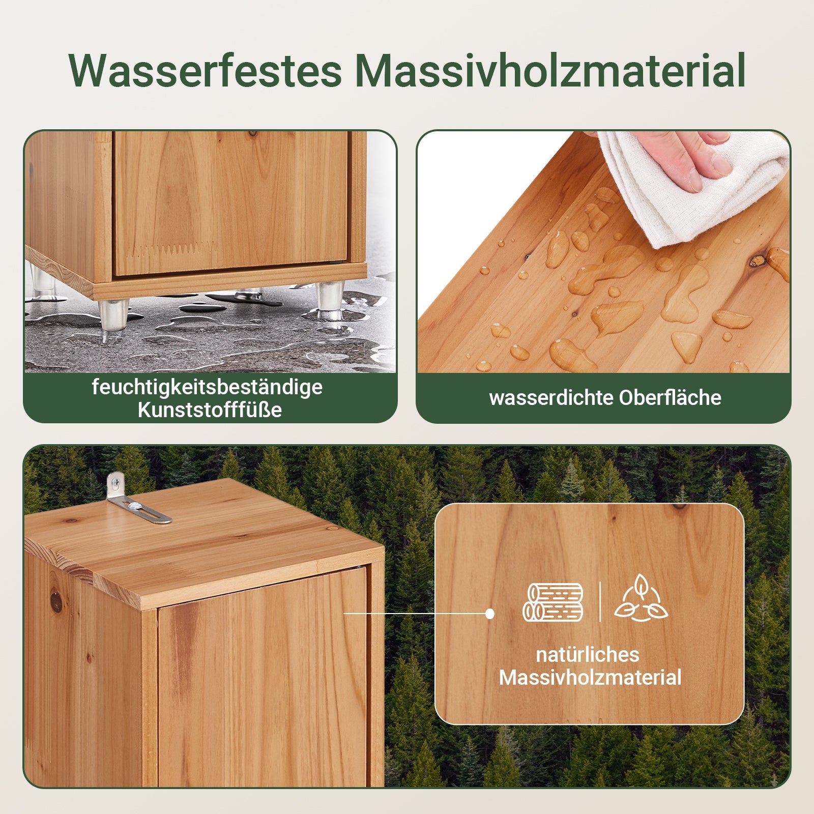 SoBuy | Mobile Alto da Bagno | con Ripiani Regolabili Stretti in Legno di Cedro | 20x180x20cm | BZR34-II-SH