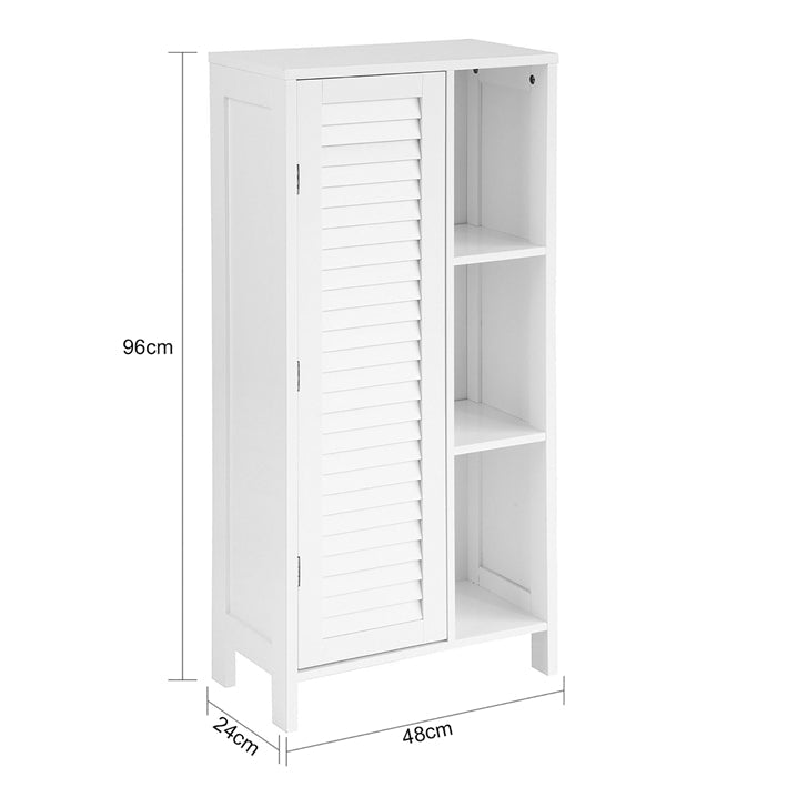 SoBuy | Meuble de salle de bain | Armoire de salle de bain | Meuble d'entrée Blanc | BZR39-W