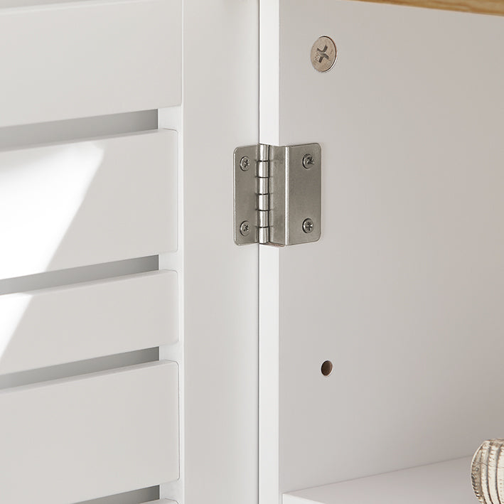 SoBuy | Meuble-lavabo | Armoire de salle de bain blanche | BZR40-W