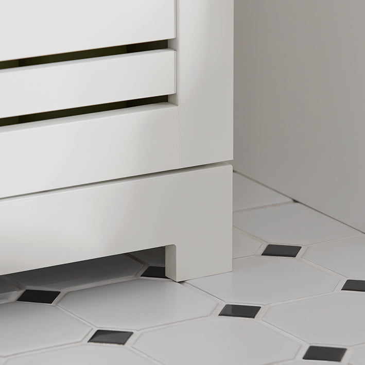 SoBuy | Comodino da bagno | Mobiletto da bagno | Credenza bianca | BZR41-W