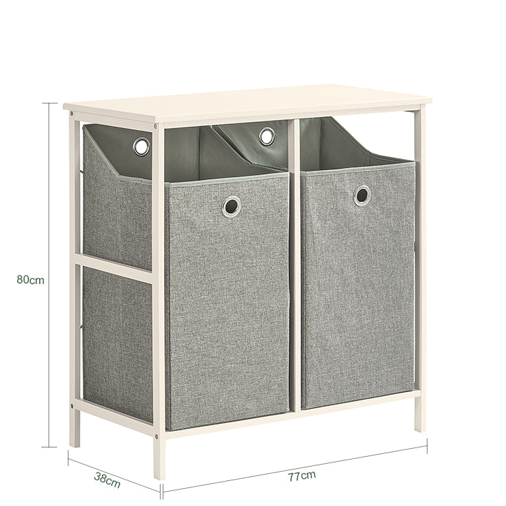 SoBuy | Panier à Linge | Collecteur de Linge | Armoire à Linge | BZR57-W