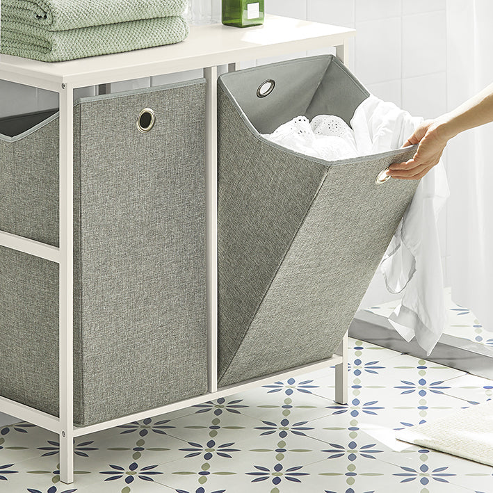 SoBuy | Panier à Linge | Collecteur de Linge | Armoire à Linge | BZR57-W