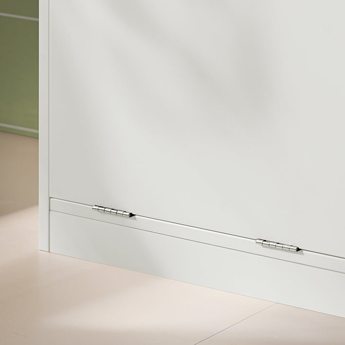 Prévente | SoBuy | Armoire à linge avec sac à linge | Panier à linge | Meuble de salle de bain | Blanc | BZR79-W