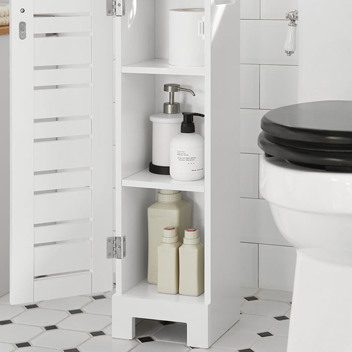 SoBuy | Porte-rouleau de papier toilette | Étagère de salle de bain | Meuble de salle de bain | BZR85-W