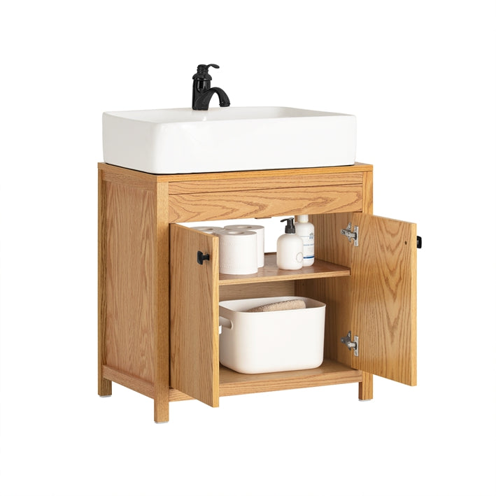 SoBuy | Meuble-lavabo | Armoire de salle de bain | Lavabo | BZR98-N