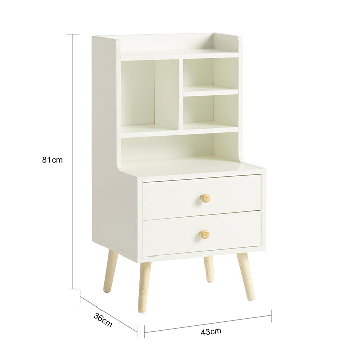 SoBuy | Comodino | Tavolino da divano | Tavolino d'appoggio | Comodino | FBT100-W