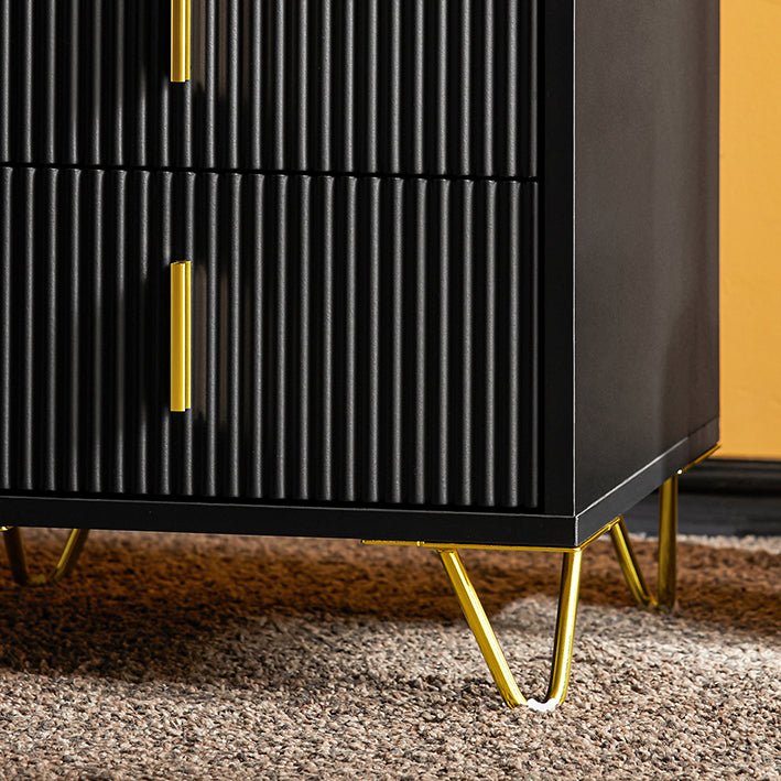 SoBuy | Comodino con 3 cassetti | Tavolino da divano | Tavolino laterale | Nero | FBT115-L-SCH