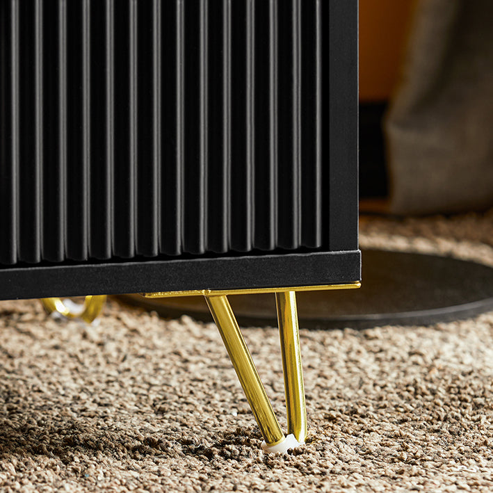 SoBuy | Table de chevet à 2 tiroirs | Table d'appoint | Table de canapé | Noir | FBT115-SCH