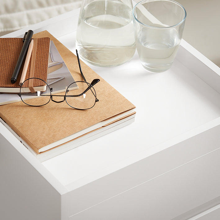 SoBuy | Chariot de rangement | Chariot de bureau | Table d'appoint à roulettes | Table imprimante | Blanc | FBT121-W