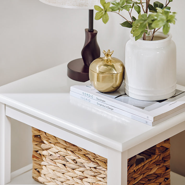 Prevendita | SoBuy | Comodino | Tavolino con 1 cassetto | Tavolino da divano | Bianco | FBT131-W