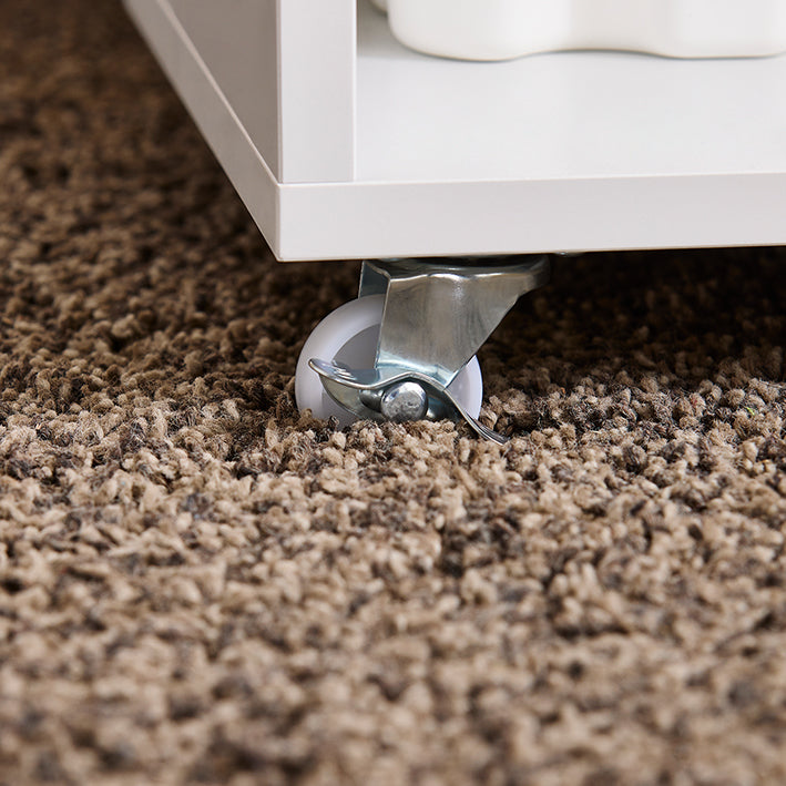 SoBuy | Aktenschrank | Aktenschrankwagen | Druckertisch | Rollcontainer | Weiß | FBT134-W