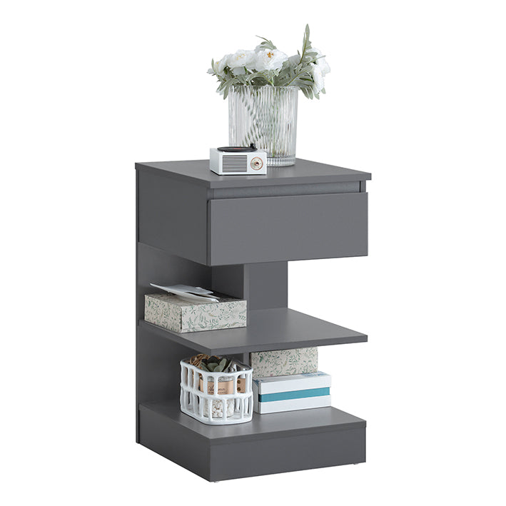 SoBuy | Comodino | Comodino | Tavolino | Cassettiera Grigia | FBT49-HG