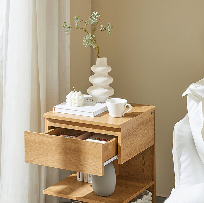 SoBuy | Table de Chevet | Chevet | Table d'Appoint | Commode Nature | FBT49-Nx2