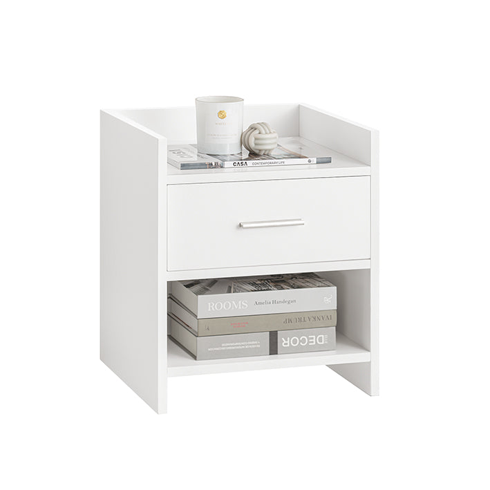 SoBuy | Comodino Bianco | Tavolino da Salotto | Comodino | FBT66-W