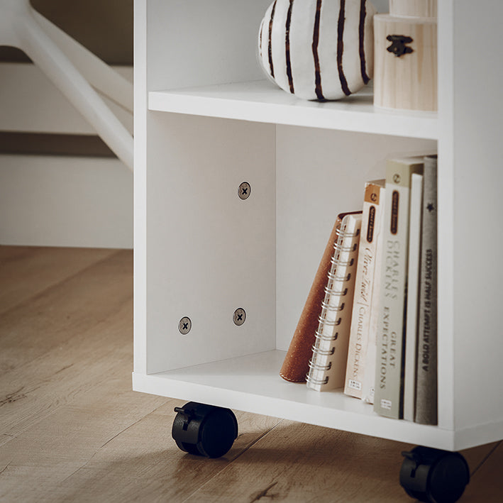 SoBuy | Table d'imprimante | Chariot de classement | Table d'appoint blanche | FBT68-W