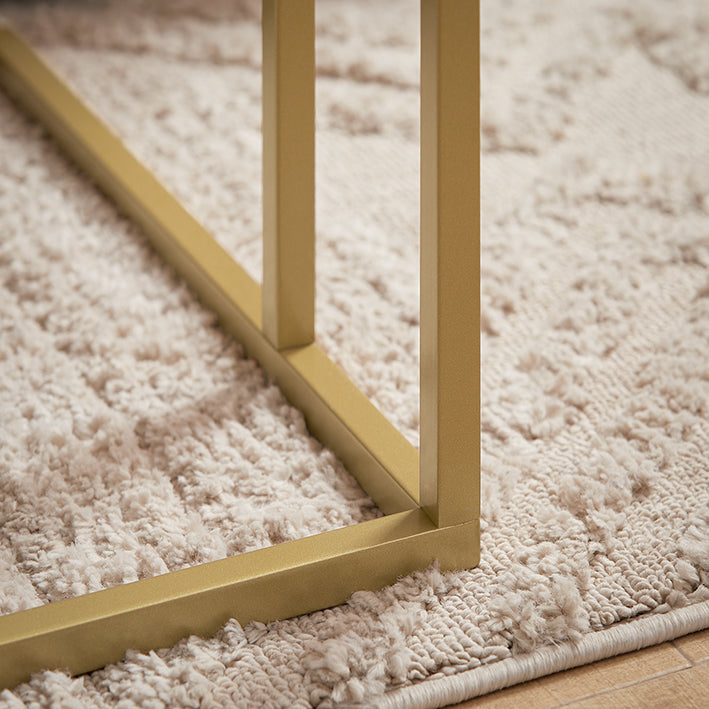 SoBuy | Beistelltisch | Pflegetisch mit goldenem Metallgestell | Couchtisch Sofa | FBT87-G