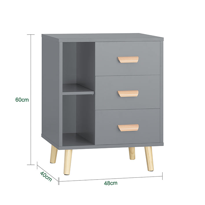SoBuy | Table de chevet | Table d'appoint | Table de téléphone | Commode | Gris clair | FBT95-HG
