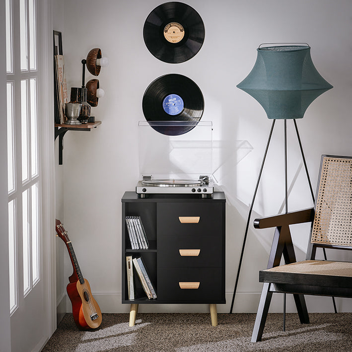 SoBuy | Table de chevet | Table d'appoint | Table de téléphone | Commode | Noir | FBT95-SCH