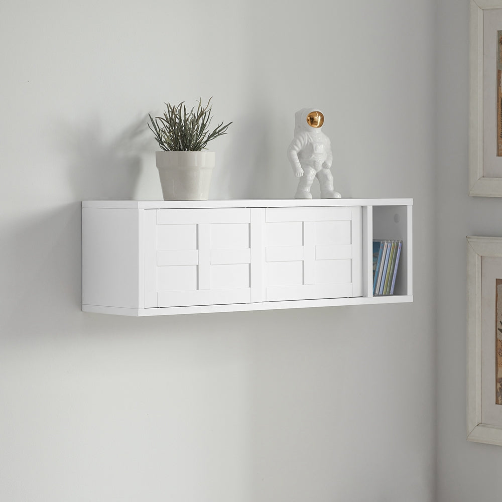 SoBuy | Appendiabiti da Parete | Scaffale Sospeso | Appendiabiti da Ingresso Bianco | FHK18-W