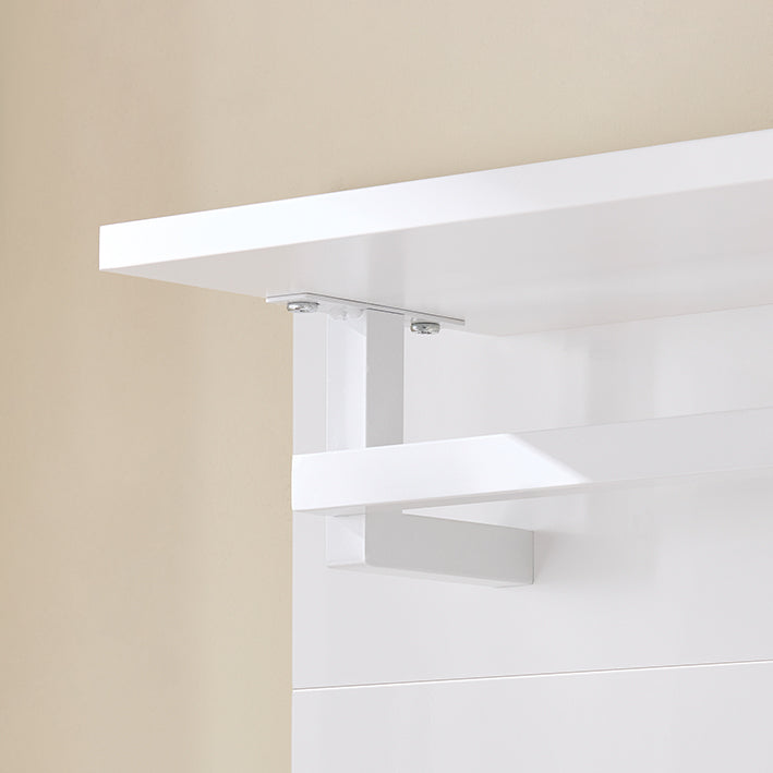 SoBuy | Appendiabiti da Parete | Appendiabiti da Ingresso | Appendiabiti | Scaffale a Muro Bianco | FHK36-W