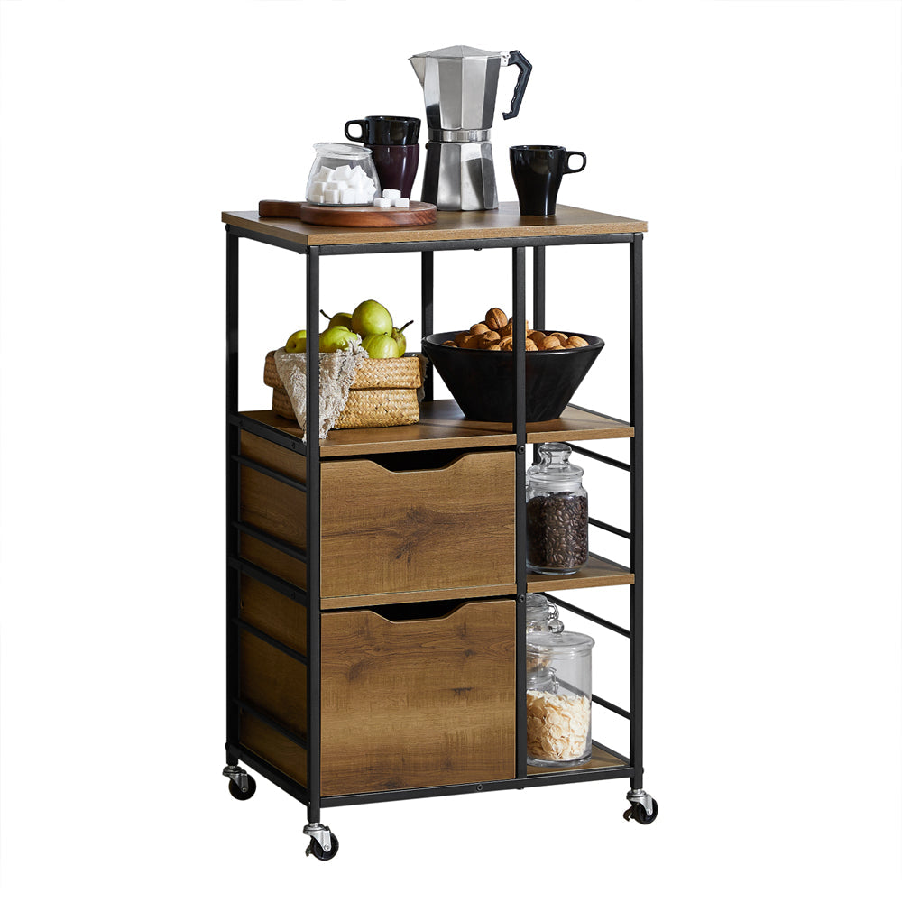 SoBuy | Carrello da portata | Credenza da cucina | Armadietto multiuso | FKW111-PF