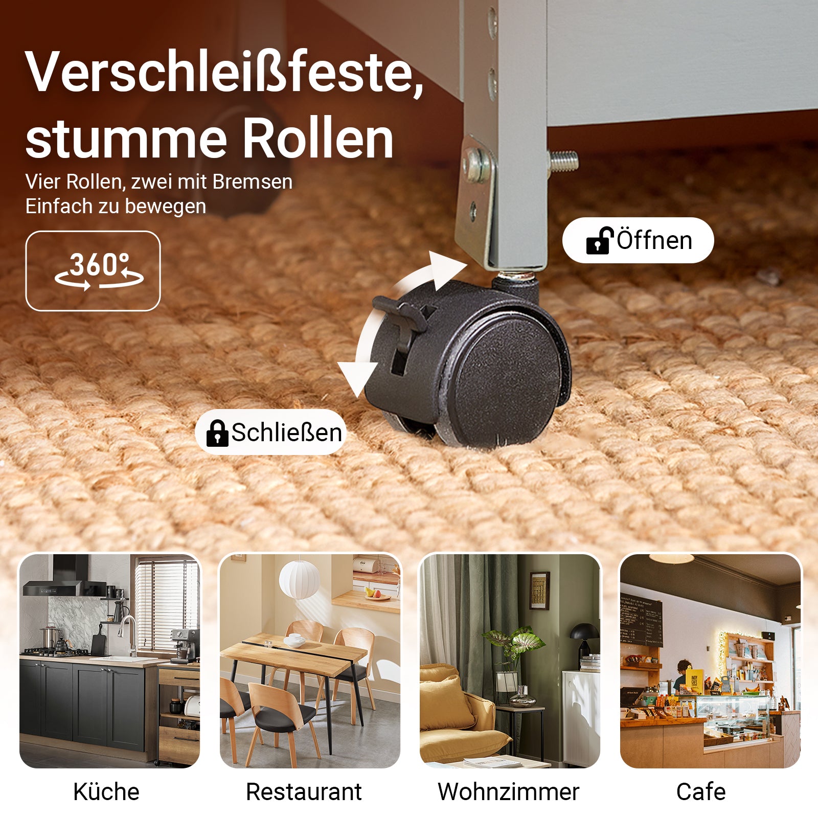 Chariot de cuisine SoBuy, desserte pour cuisine et salle à manger, gris clair, 67 x 84,5 x 37 cm, référence FKW79-HG