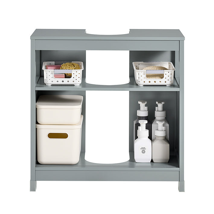 Prevendita | SoBuy | Mobile sottolavabo | Lavabo | Mobile da bagno | Grigio acciaio | FRG128-II-SG