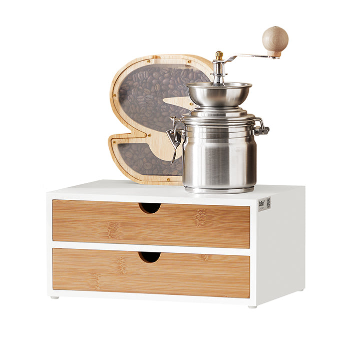 SoBuy | Porta Capsule Caffè | Scatola Contenitore | Cassettiera in bambù | FRG180-WN