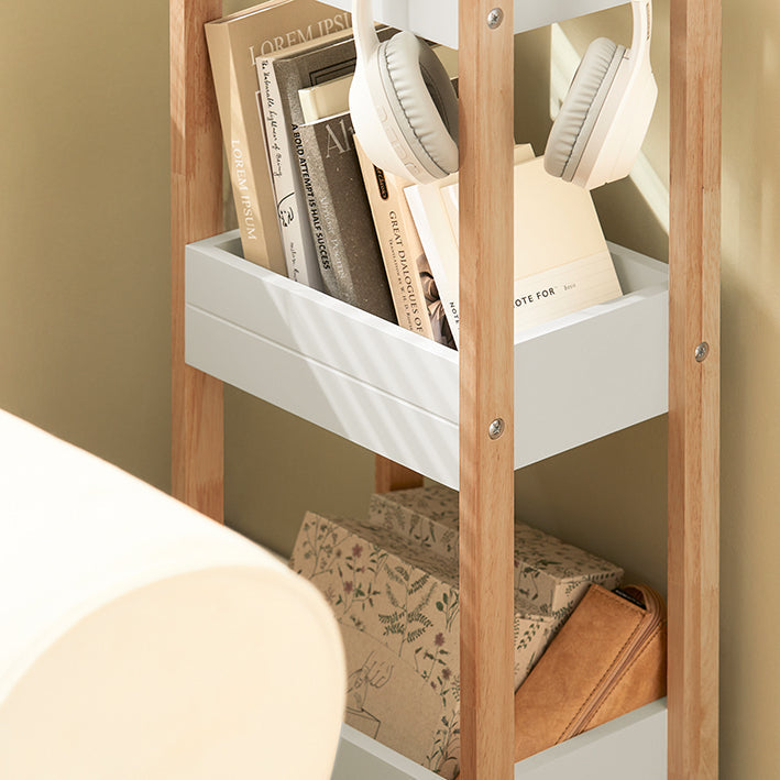Prévente | SoBuy | Étagère de salle de bain | Petite étagère | Étagère de rangement blanche | FRG226-WN