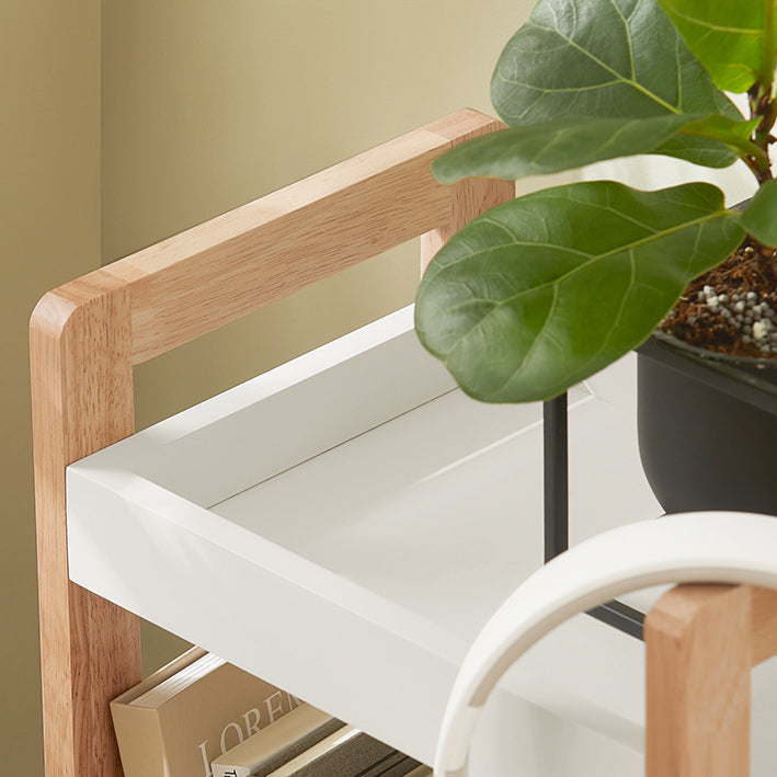Prévente | SoBuy | Étagère de salle de bain | Petite étagère | Étagère de rangement blanche | FRG226-WN