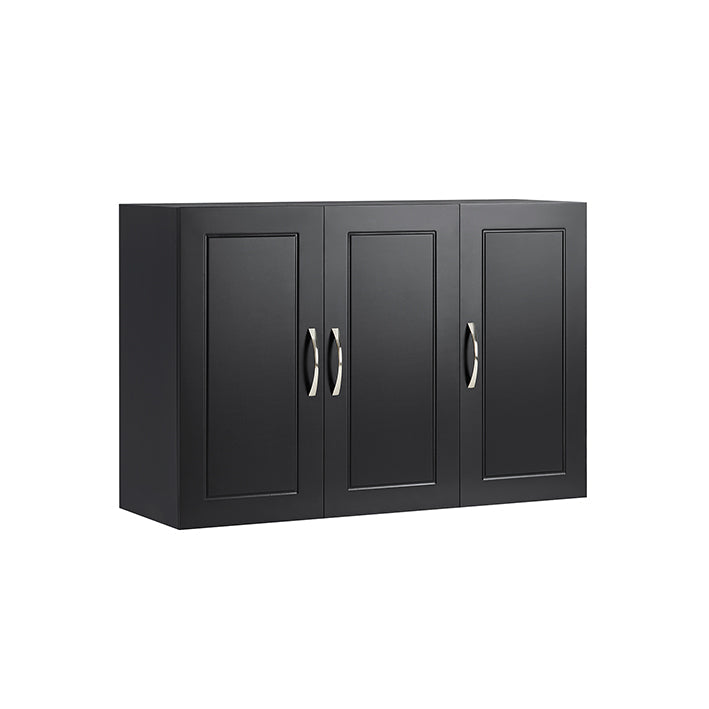 Prevendita | SoBuy | Pensile con 2 Ante | Armadietto da Parete | Nero | FRG231-L-SCH