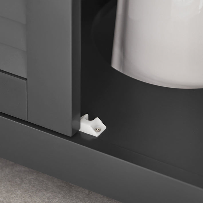 SoBuy | Mobile sottolavabo | Mobile bagno grigio scuro | FRG237-II-DG