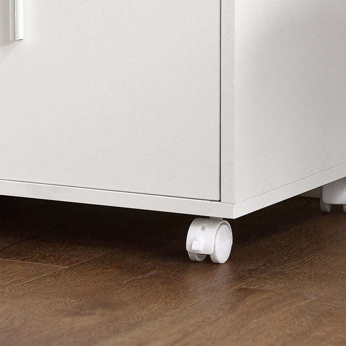 SoBuy | Getränkewagen | Küchenschrank | Mikrowellenschrank Weiß | FRG241-W