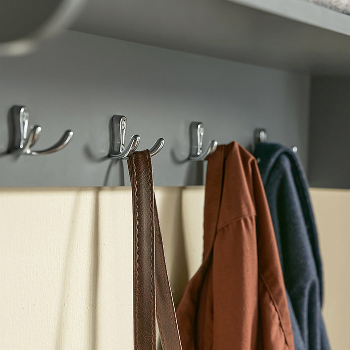 SoBuy | Patère murale | Portemanteau | Meuble d'entrée Gris Clair | FRG282-HG