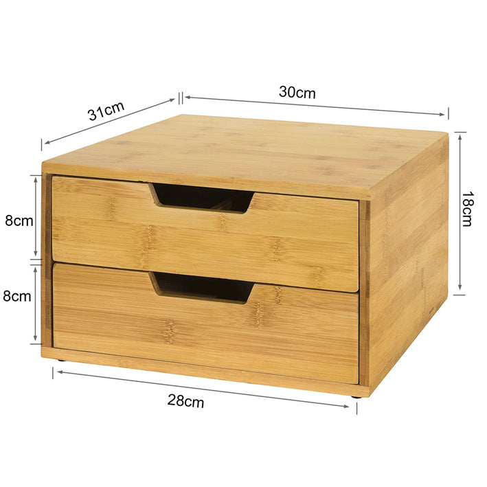 SoBuy | Boîte de rangement pour capsules de café | Tiroir de rangement en bambou | FRG82-N