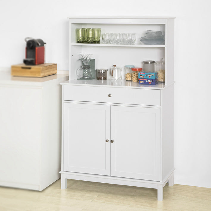 SoBuy | Mobile da Cucina | Mobile Contenitore | Credenza bianca | FSB26-W