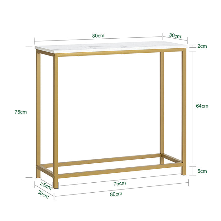 SoBuy | Consolle con struttura in metallo dorato | Tavolo da ingresso | Credenza | FSB29-G