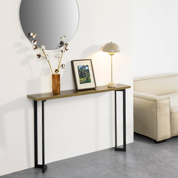 SoBuy | Consolle | Tavolo da ingresso | Tavolino d'appoggio in metallo | Credenza | FSB50-PF
