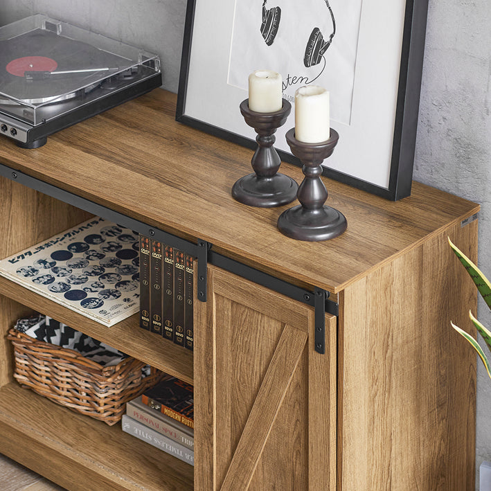SoBuy | Bahut avec porte coulissante | Commode | Meuble TV | Meuble de couloir | FSB60-BR